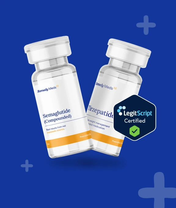 Medication bottles and logo